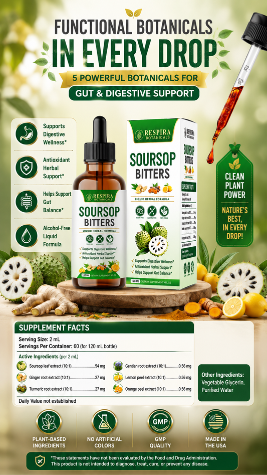 What Are Soursop Bitters? A Simple Guide to This Daily Herbal Drop Respira Botanicals
