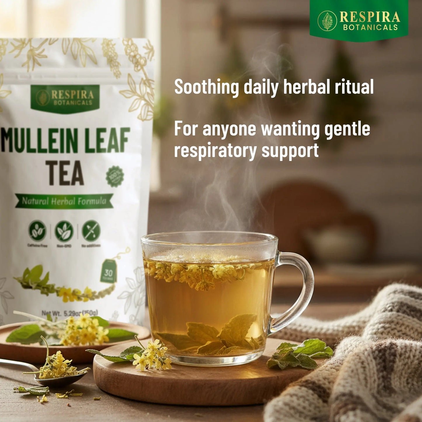 Mullein Leaf Tea Respira Botanicals